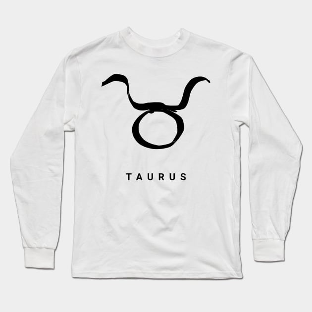 KIROVAIR ASTROLOGICAL SIGNS TAURUS #astrology #kirovair #symbol #minimalism #horoscope #beast #home #decor Long Sleeve T-Shirt by Kirovair